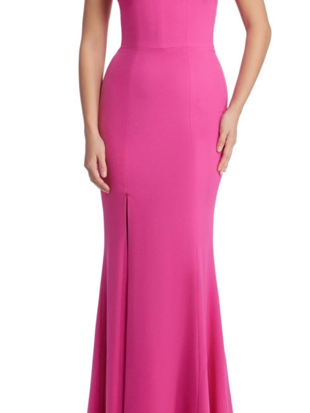 Dress the Population Fuchsia Maxi Skirt with Front Slit